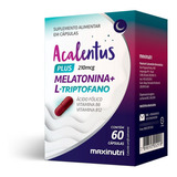 Acalentus Plus Melatonina + L Triptofano 60 Cáps Maxinutri