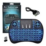 Mini Teclado Controle S/ Fio Touch Led