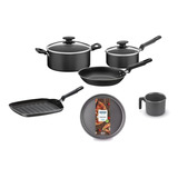 Combo Set De Cocina Tramontina Teflon Antiadherente 8 Pzs.