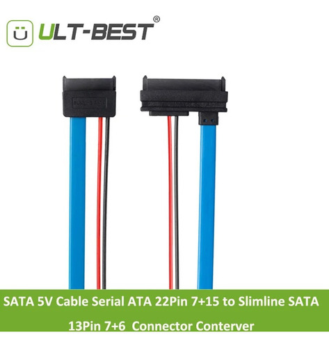 Cable Adaptador Convertidor Slim Sata Hembra A Sata Hembra