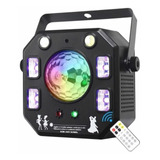 Mult Raios 4x1 Rgbw Strobo Laser Luz Uv Dmx Dj 