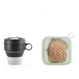 Funda Reutilizable Para Sándwich + Taza 100% Silicona Lékué 