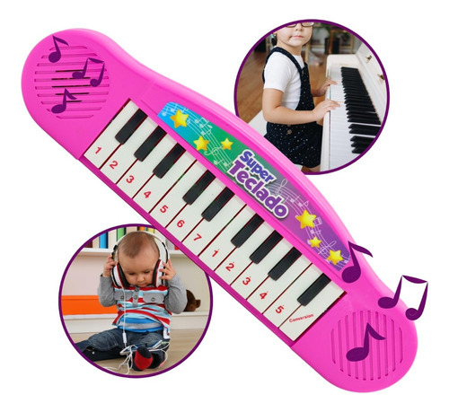 Tecladinho Pianinho Musical Infantil Menino Menina 22 Teclas