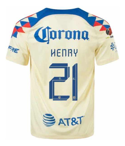 Jersey Henry #21 Playera Jugador 2023 Fútbol America,local