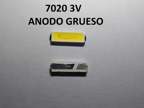 X 140 Led Backlight Modelo 7020 3v 0.5w Anodo Grueso Led32  