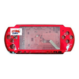 Carcasa Psp Slim 3000 Nueva Color Rojo Sony Psp Completa