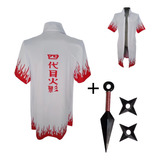 Capa Gabardina Naruto Minato Cuarto Hokage Cosplay Shippuden