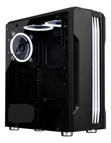 Gabinete Gamer Rise Mode Z1 Glass Rgb, Lateral Em Vidro Fumê