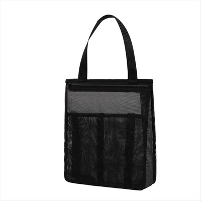 Bolsa De Ducha Portátil De Malla, Bolsa De Baño, Red De . Negro