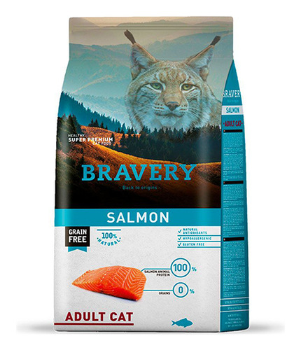 Bravery Adult Cat Salmon 7 Kg