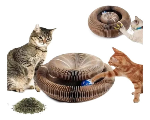 Brinquedo Para Gato Arranhador Papelão Sanfonado Interativo