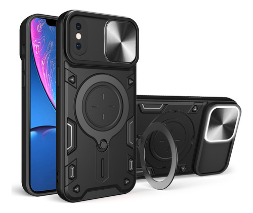 Funda Para iPhone XS Max, Diseño De Deslizamiento, Lente, Pr