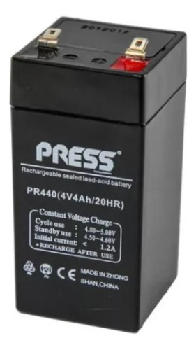 Bateria De Gel Recargable 4v 4a Marca Press - Kontroll