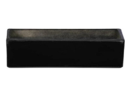 Maceta Negra Fibra De Vidrio 100x30x30 Reforzada Minimalista