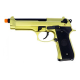 Pistola We Airsoft Gbb M92-ser Standard Gold Green Gas Nf