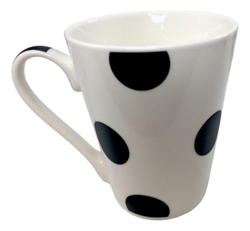 Tazas Mug En V Taza Cafe Ceramica Lunares Y Rayas 300cc 