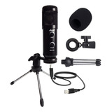 Microfono Condenser Usb Lane Bm-838 Cable Tripode Antipop