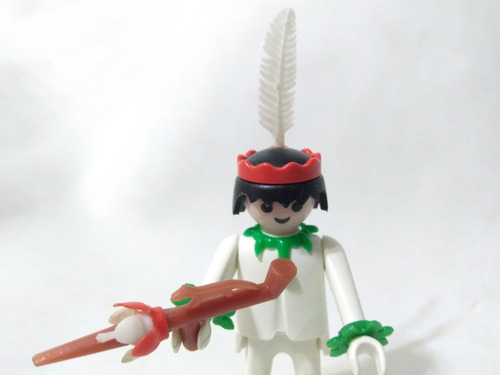 Playmobil Vintage Apache Con Tomahawk Set 3251 Marca Geobra