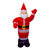 Inflable De Navidad Con Santa Claus Jumbo 2m + Regalo