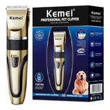 Máquina De Tosar Cães Gato Pelo Grande Pequeno Kemei Km-1053