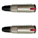 Conector Linha Stereo - Plug P10 Fêmea Trs - Wireconex-02 Un