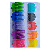 10 Kit Pentes Colorido Para Corte Maquina Kemei 