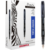 Pluma Fuente Punta De Metal Z Fountain Pen Zebra 12 Piezas.