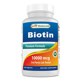 Biotina 10.000 Mcg 365 Tabletas Best Naturals