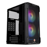 Gabinete Gamer Tgt Jester Lateral Vidro Com 2 Fans