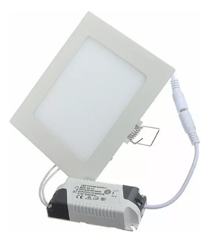 Foco Panel Led 6w Embutido Frio Cuadrado