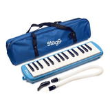 Melodica Piano Stagg Melosta32bl Azul De 32 Notas + Funda