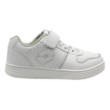 Zapatilla Escolar Niño Lotto - Bts Basket Blanco