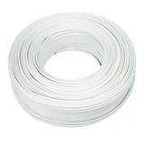 Cable Paralelo Bipolar 2x 1mm Rollo 100 Mts Blanco Argenplas