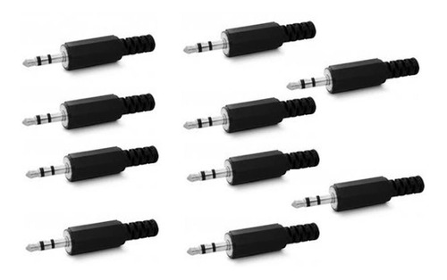 10 Ficha Conector Mini Plug Stereo 3.5 Auricular Mp3 Envio