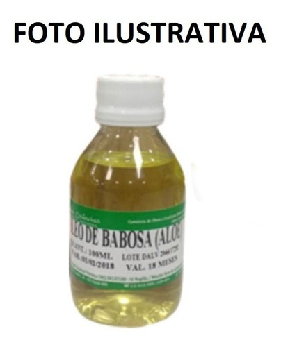 100ml Oleo Vegetal 100% Puro Aloe Vera (babosa)