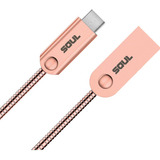 Cable Datos Cargador Micro Usb Iron Flex Mallado Metal Color Microusb Dorado