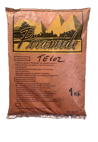 Pigmento (ferrite) Oxido De Hierro Terracota Te-102 1 Kg.