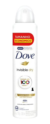 Kit 15x Desodorante Aerossol Dove Invisible Dry 200ml