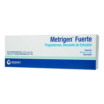 Metrigen Fuerte Solución Inyectable 5 Mg\u002F50 Mg\u002Fml, 1 Jeringa Precargada 1 Ml | Meses sin interés