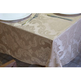 Toalha De Mesa Jacquard Glamour Quadrada 6 Lugares 1,80x1,80