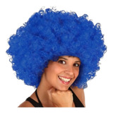 Peluca Afro Azul X1