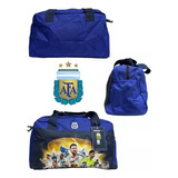 Bolso Messi Afa Fútbol Ideal Gimnasio Natación Colonia Color Azul