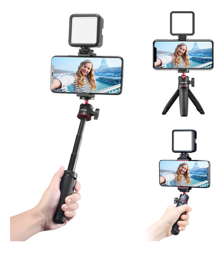 Ulanzi - Kit De Vlogging Para Teléfono Inteligente Con Man.