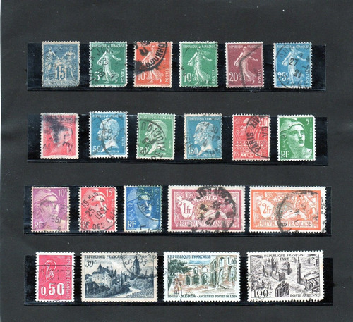 Francia 1848/69, Lindo Lote De 21 Sellos Usados, Mira!!!