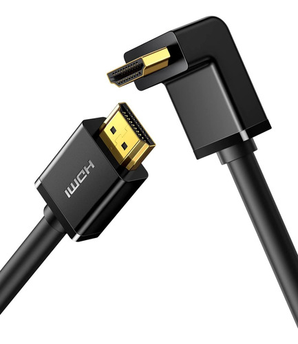 Cable Hdmi Ángulo 90° 4k A 60hz Hd 3d 18 Gbps Video Audio