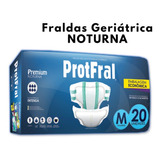 Fralda Noturna Geriatrica Protfral Premium M,g, Xg C/20 Unid Tamanho M