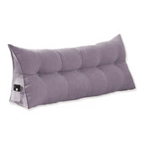 Almofada Cabeceira Ana Cama Casal 140cm Suede Rosê