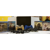 Ps4 Slim 1 Tb Con 4 Juegos Y 3 Controles Incluidos + Cables