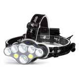 1 Linterna Frontal Recargable 8led 18000 Lámpara De Cabeza 1