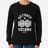 Buzo Ciudad Vintage De Detroit Techno. Regalo De Djs Calidad